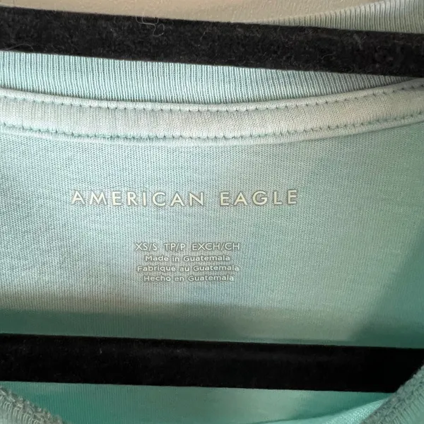 American Eagle Outfitters Shirt Follow The Music Van Surf Board Light Green‎ XS - Image 4
