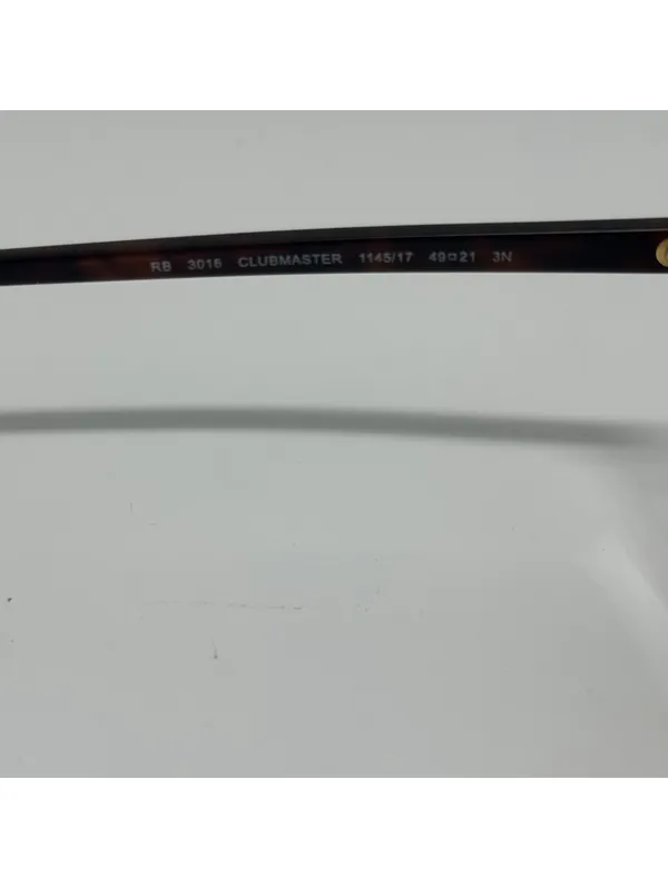 Ray-Ban RB 3016 Clubmaster Classic Sunglasses with Blue Mirrored Lenses - Image 8