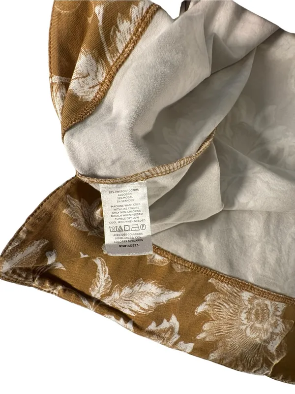 LOFT Womens XS Brown Floral A-Line Dress NWT Cottagecore 90s Butter Mom Fall - Image 13