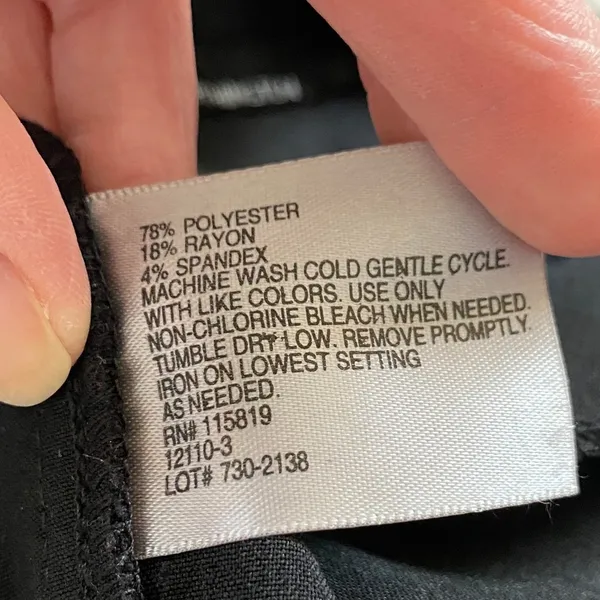 Worthington modern fit women’s black dress pants size 6 Petite button zip hook - Image 7