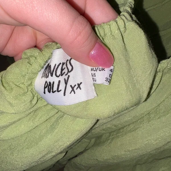 Princess Polly Green Tiered Dress - Image 5