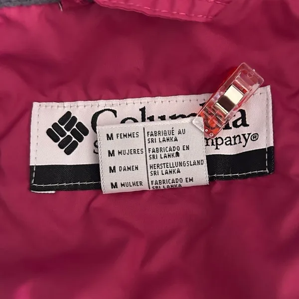 Columbia Quilted‎ Puffer Jacket Fuchsia Pink Medium - Image 9