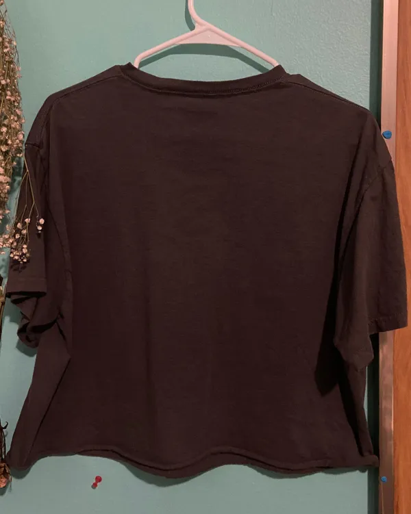 Gray Cropped Tee Size L - Image 2