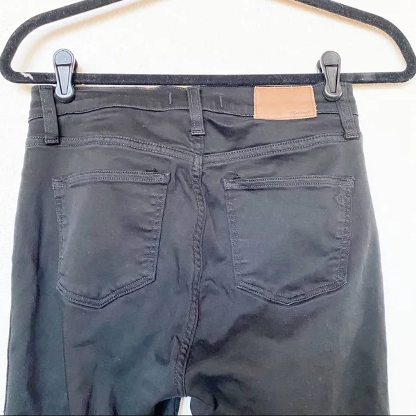 Madewell 10" High Rise Skinny Jeans Black Size 27 - Image 8