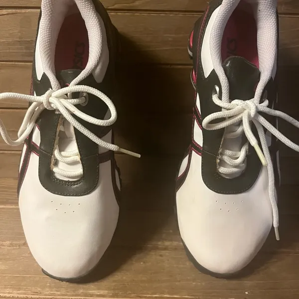 ASICS Womens White/Black Gel-Linksmaster Golf Shoes Size: 7.5 - Image 3