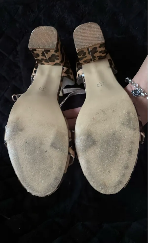 Leopard print block heel Brown Size 10 - Image 3