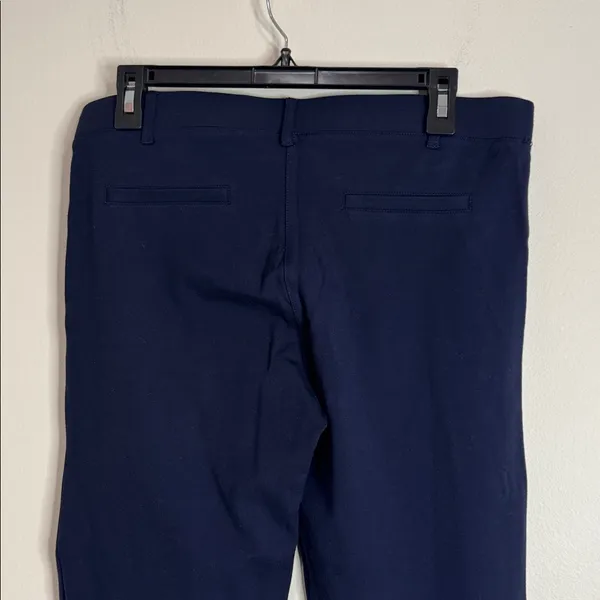 Betabrand Classic DPYP Dress Pant Yoga Pants Straight in Navy size L - Image 5