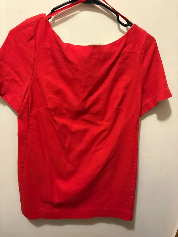 Maeve Bow shift red mini dress petite size 8 - Image 2