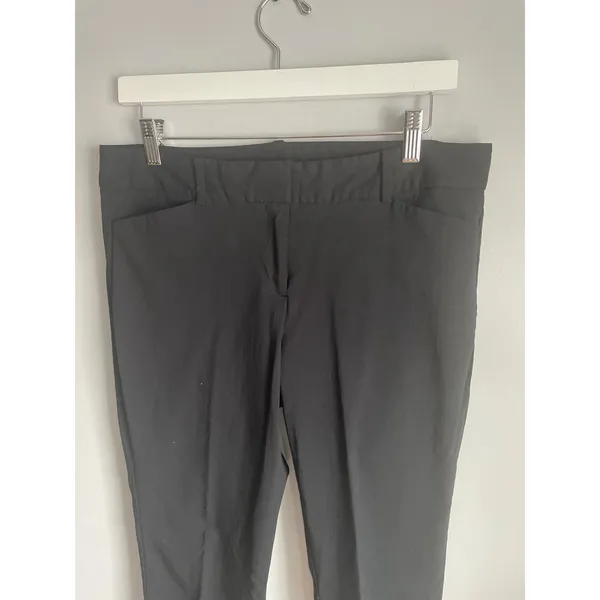 Satinato Black Ankle Trousers Work Pants Office Stretch Minimalist Neutral 10 - Image 3