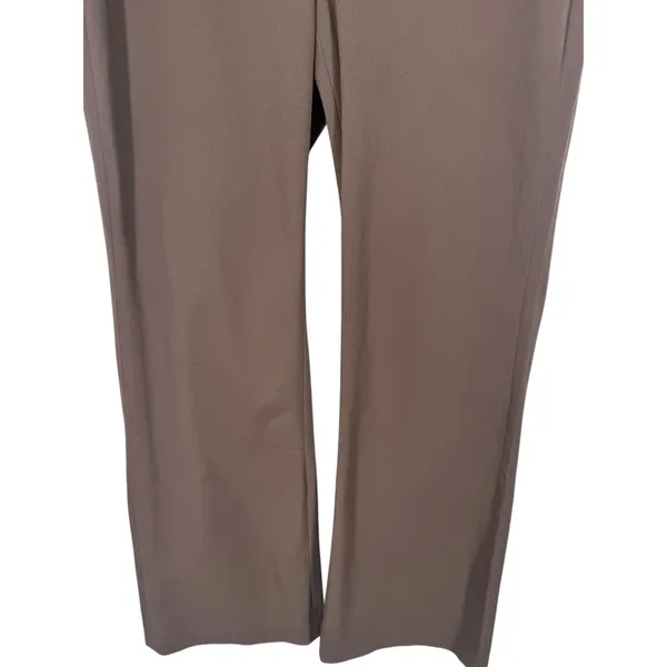 NWT Coldwater Creek Womens Modern Fit Brown Cotton Stretch Wide Leg Pants Size 8 - Image 10