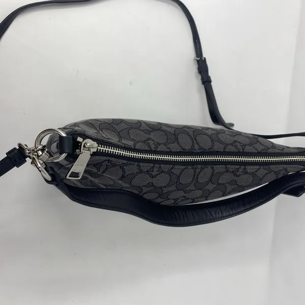 Coach Signature Chelsea Jacquard Crossbody Bag Purse 37584 Black - Image 9