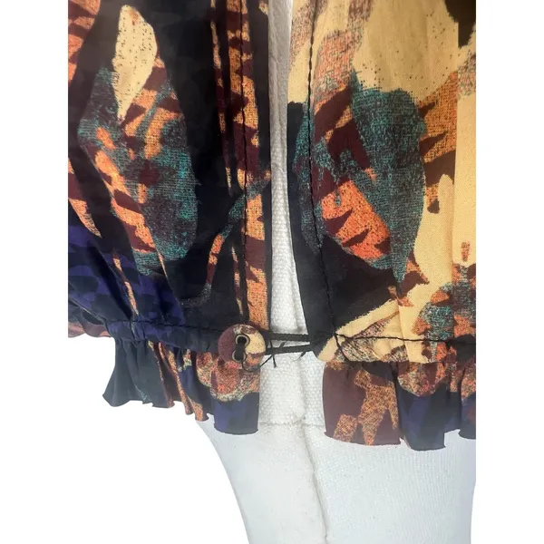 Ulla Johnson Joan Lupine Floral Ruffle Tiered Cotton Dress Size 2 - Image 13