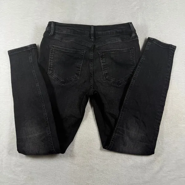 AllSaints Miller Jean W26 Washed Black Skinny Denim Mid Rise W062EB - Image 2