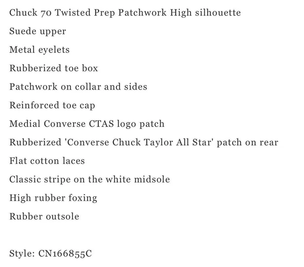 Converse Chuck 70 twisted prep suede high top sneakers - Image 9