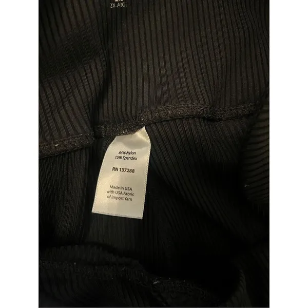 Year Of Ours Black Veronica Ribbed Athletic Leggings‎ - Image 4