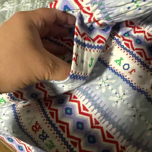 Old Navy Christmas Pajama Set Womens Medium Fair Isle Holiday Button Down PJ - Image 5