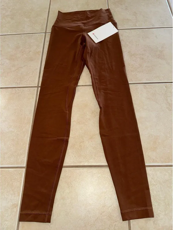 Lululemon Align High Rise 28” Roasted Brown Size 4 NWT - Image 3