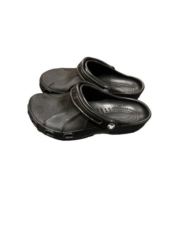 CROCS Classic Clogs Unisex 9-11 Black Slip On Comfort Casual - Image 8