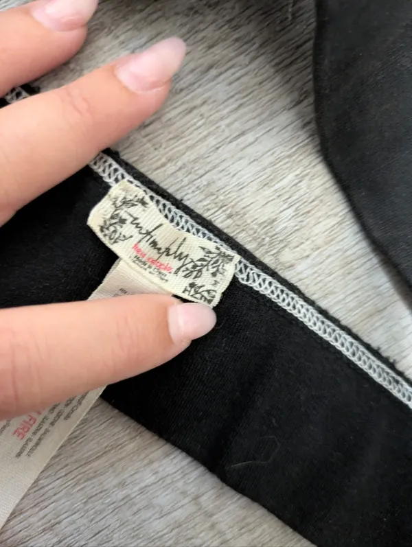 Intimately Free People Black Triangle Bralette Size Medium - Image 3