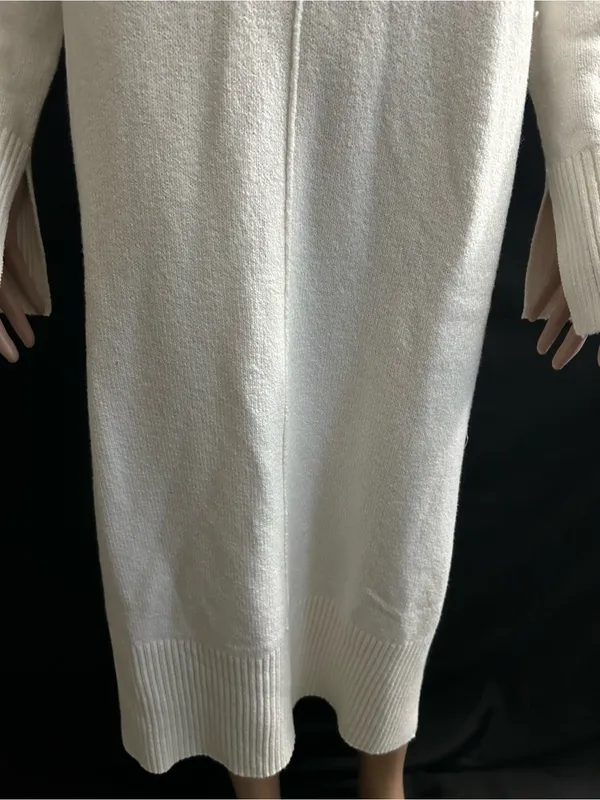 Haven Well Within Organic Cotton Elegant Cream Knit Sweater Dress NWT SM - Image 8