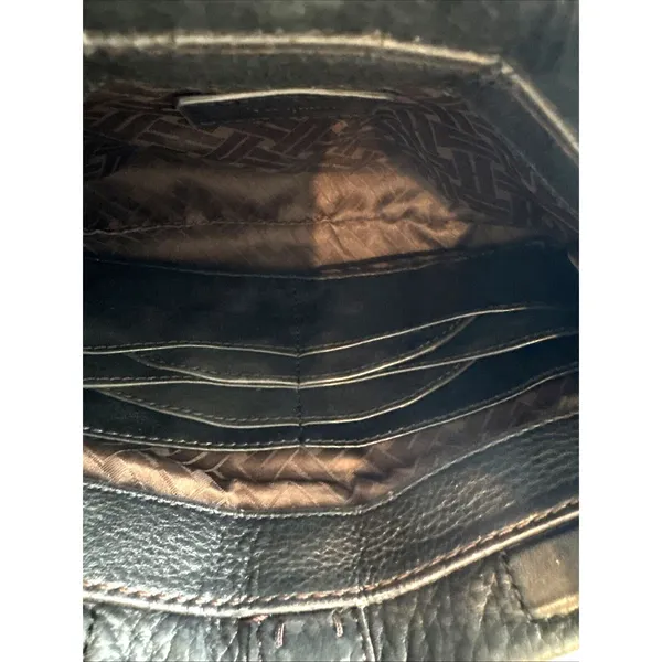 Vintage COLE HAAN Bag Black Pebbled Leather Soft Pebbled Leather Clutch - Image 11