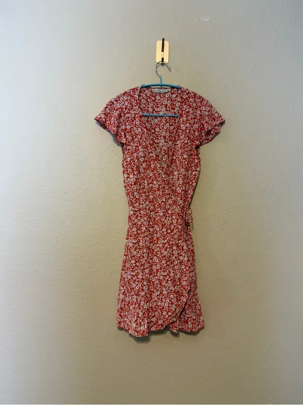 Abercrombie and Fitch floral wrapped mini dress Size‎ Small - Image 2