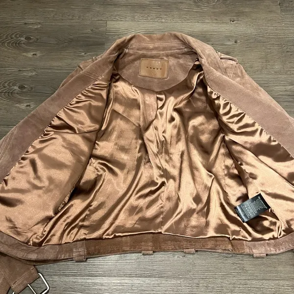 Blank NYC Suede Moto Jacket 100% Leather - Image 9