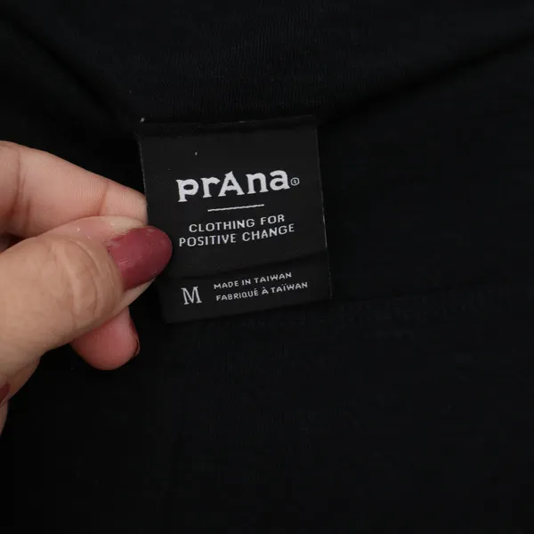 prAna Pants Womens Medium Wide Leg Black Yoga Stretch Sustainable Excellent - Image 2