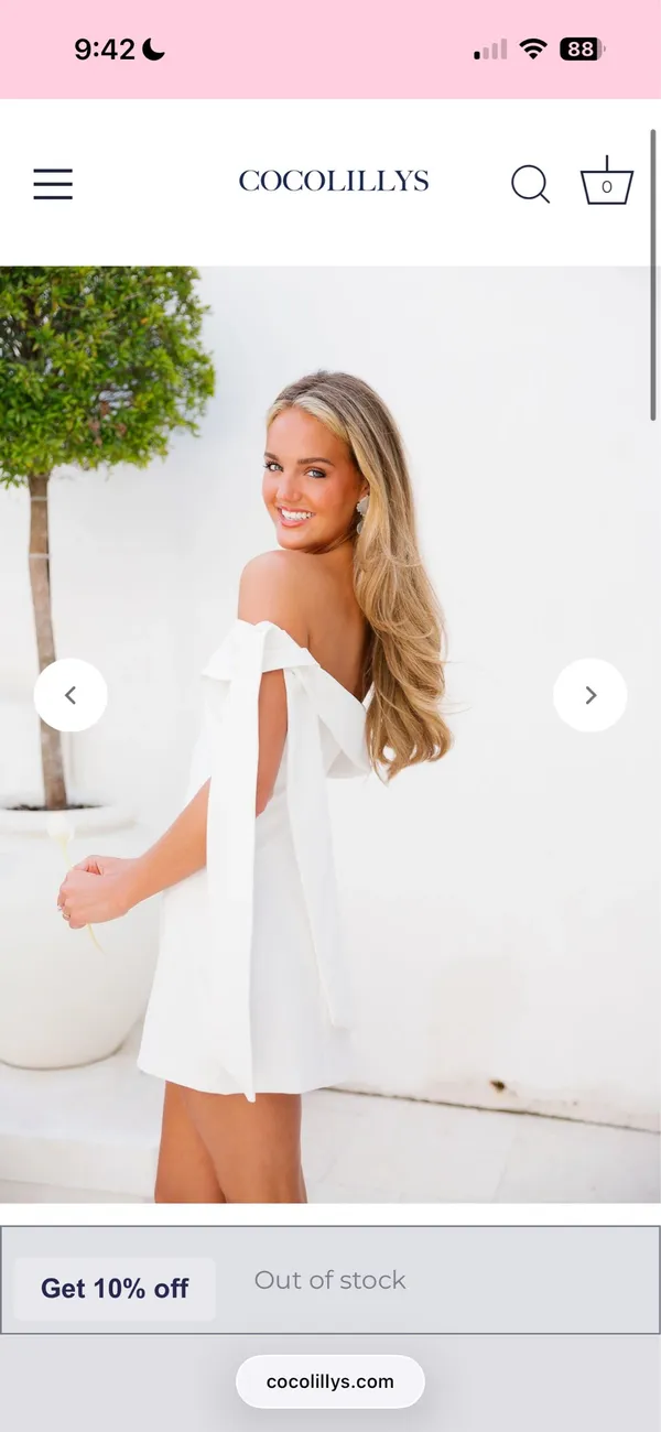 Coco Lily White mini dress - Image 2