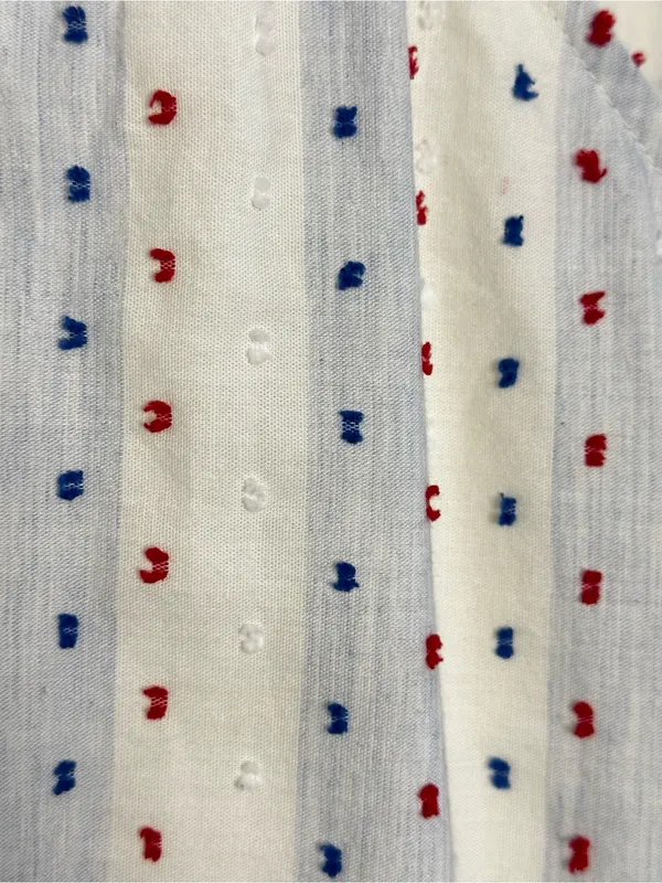 LOFT Swiss Dot Button Front Strappy Midi Dress White 10 Cotton - Image 5