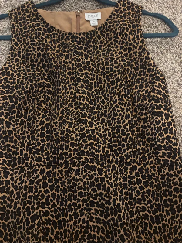 J. Crew Leopard Print Midi Dress - Image 8