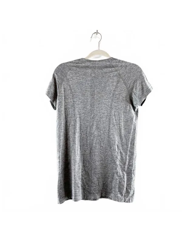 Lululemon Swiftly Tech Short-Sleeve Shirt Hip Length Heathered Gray Women's 10 - Image 3