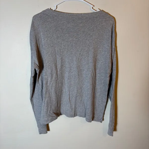 Lauren‎ Ralph Lauren Embellished Sweatshirt Gray Long Sleeve Size Medium - Image 5