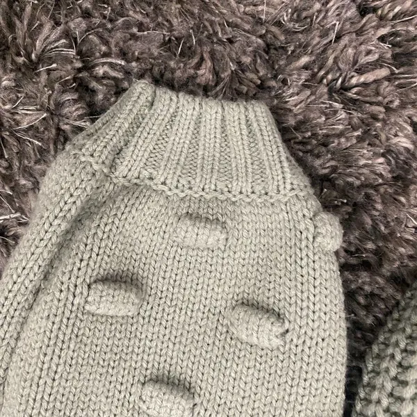 Moon & Madison Ballon Sleeve Cropped Knitted Sweater in Sage, Size L​​​​​​​​​ - Image 4