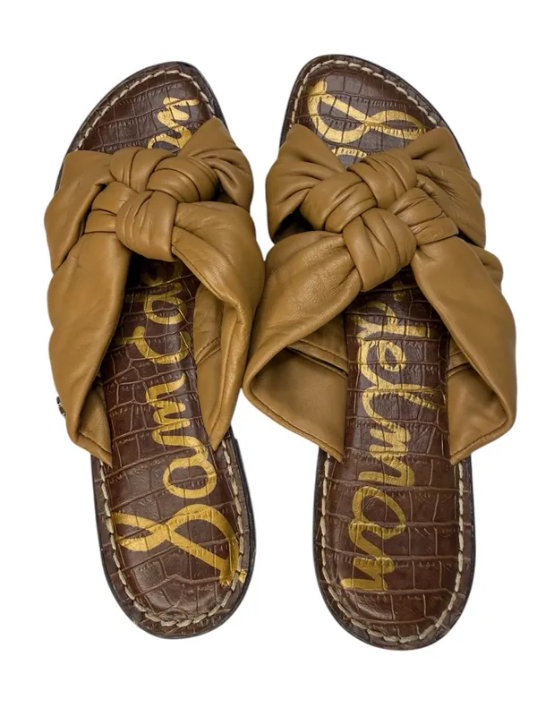 Sam Edelman Garson Slide Sandal Knotted Leather Cushioned Sz 8 - Image 2