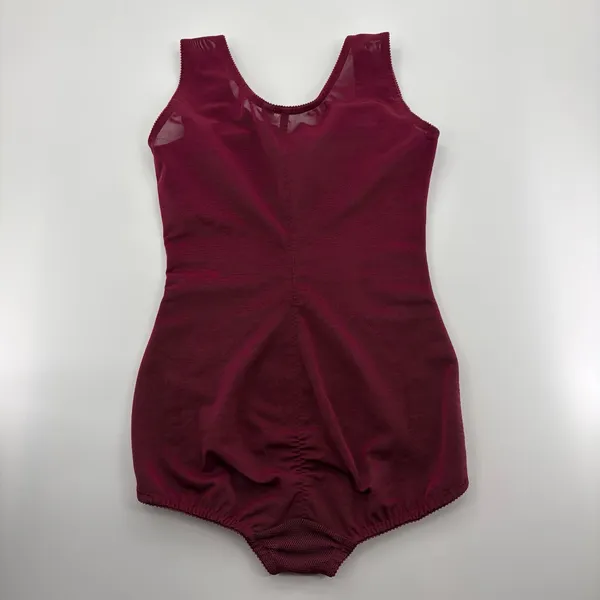 Wine Red Lace Shapewear Bodysuit Size L - Image 5