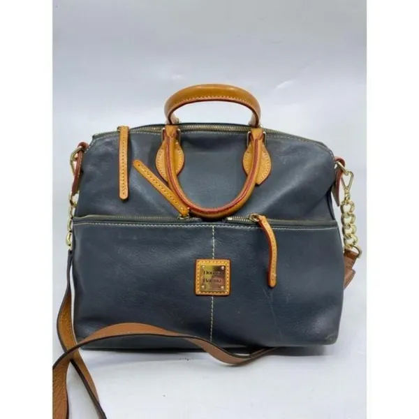 Dooney And Bourke Vintage Black Leather Shoulder B - Image 2