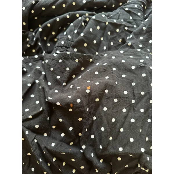Old Navy Women Size Medium Tiered Ruffle Maxi Dress Polka Dots Rayon Flowing - Image 11