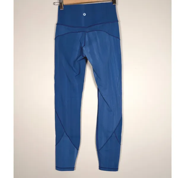 Lululemon Align High Rise Leggings Blue Size 4 Athletic Pants‎ 26 inch Yoga - Image 3