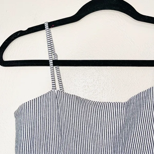 Karla Blue & White Seersucker Striped Mini Dress - Image 3