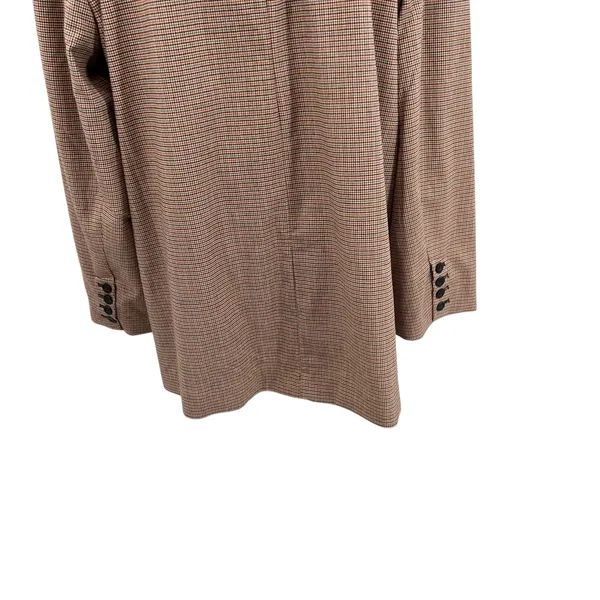 Free People Reggie Oversized Blazer Plaid Houndstooth Ginger‎ Combo Size XL - Image 11