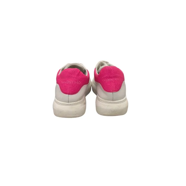 Valentino by Mario Valentino Fresia White Leather Platform Sneakers Size 8.5 - Image 3
