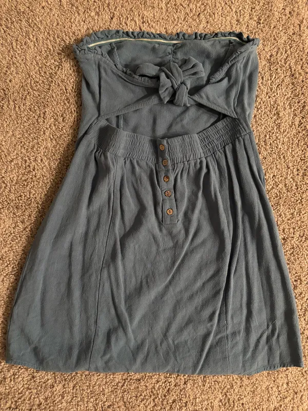 Local Boutique Strapless Dress Gray Size M - Image 2