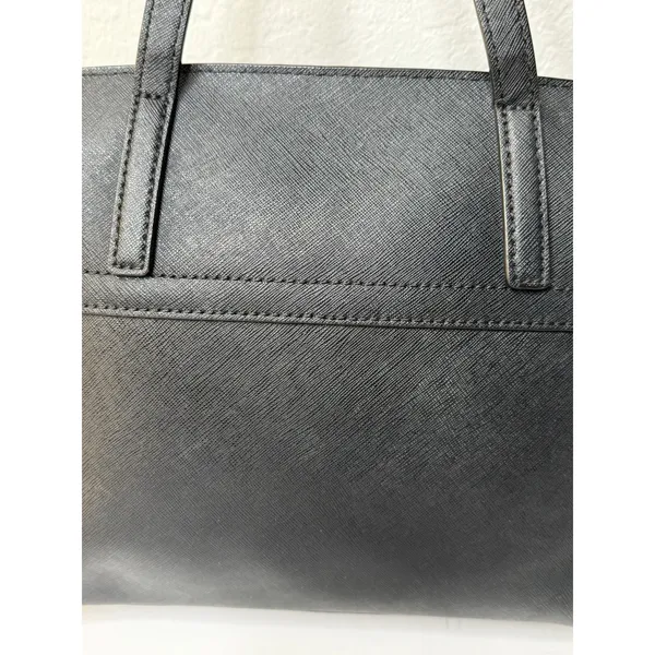 Kate Spade Purse Laurel Way Alisanne Black Leather Satchel Career Y2K Preppy - Image 4