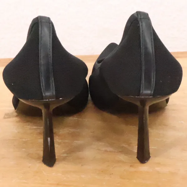 Steve Madden Black Mesh Pointed‎ Toe Stiletto Pumps Womens Career Size 8.5Heels - Image 5