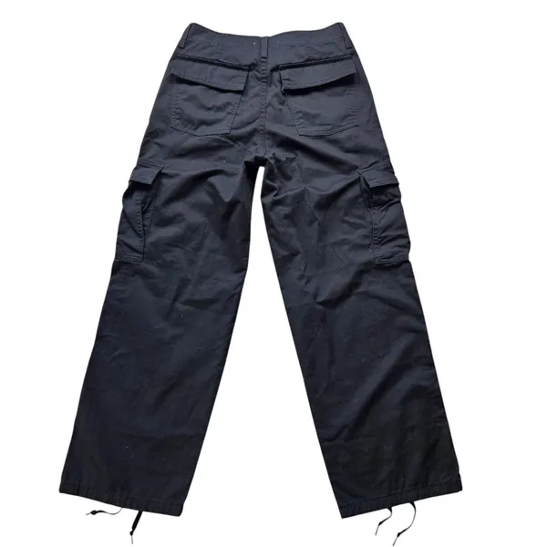 Levis 94 Baggy Cargo Pants Womens 27 Black Wide Leg Skater Paratrooper - Image 8
