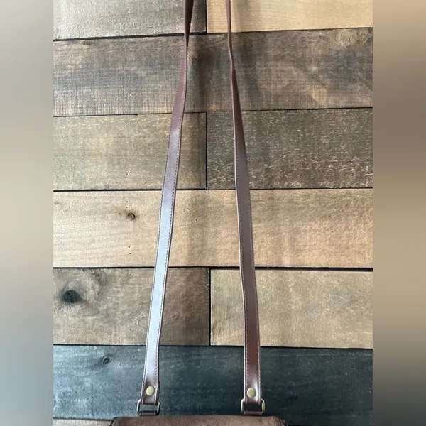 American-vintage Women's Brown and Burgundy Bag - Image 7