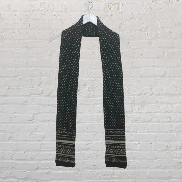American Eagle Fair Isle Wool Blend Scarf Unisex - Image 4
