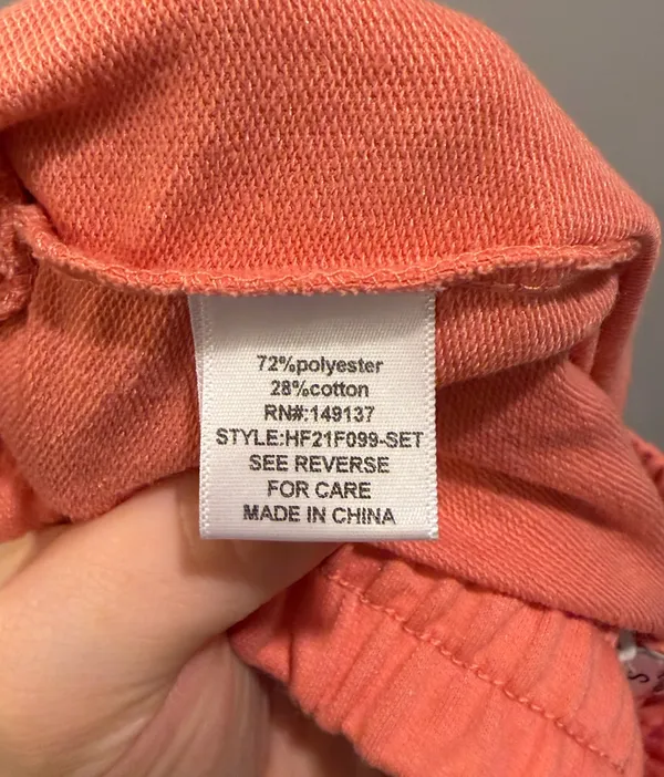HYFVE Drawstring Waist Oversized Lounge Shorts Coral - Image 12