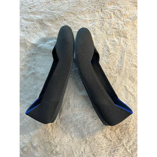Rothy's Women's Black Ballet Flats Size 9 Round Toe Slip-On Shoes - Image 7